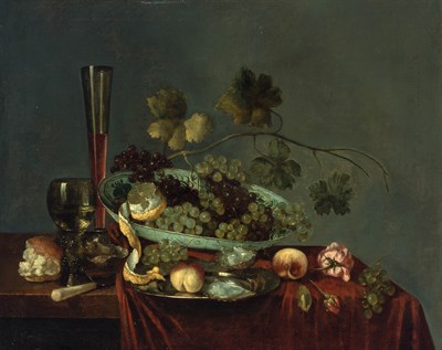 Lot 45 - Manner of Pieter Claesz Still Life of Fruit,...