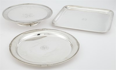 Lot 1238 - Two American Sterling Silver Trays Including a...