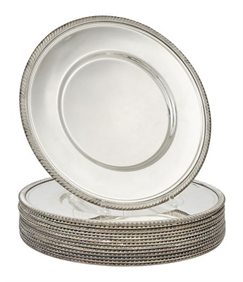 Lot 170 - Set of Fourteen Strong & Woodhatch Silver...