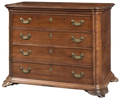 Lot 371 - Cuban Mahogany Sacristy Chest of Drawers 18th...