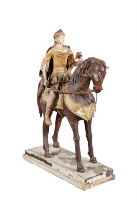 Lot 392 - Pair of Continental Papier-Mâché Figures on...