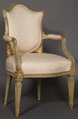 Lot 408 - Set of Four Italian Neoclassical Painted and...