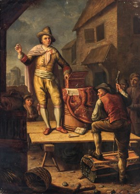 Lot 47 - Follower of Willem van Mieris The Auctioneer...