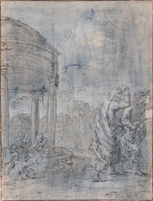 Lot 52 - Leonaert Bramer Dutch 1596-1674 Deucalion and...