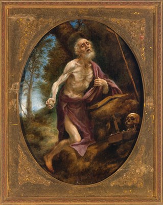 Lot 15 - Carlo Dolci Italian, 1616-1686 Saint Jerome in...