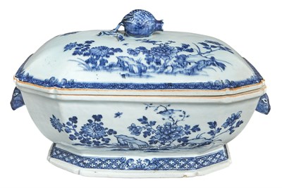 Lot 1143 - Chinese Blue and White Glazed Export Porcelain...