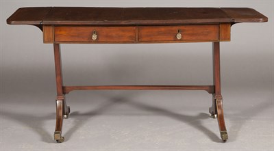 Lot 243 - Regency Inlaid Mahogany Sofa Table Height 27...