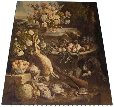 Lot 485 - Silk and Wool Aubusson Tapestry Panel France,...