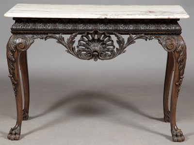 Lot 238 - Irish George II Style Mahogany Marble Top Pier...