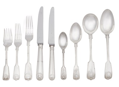 Lot 193 - Assembled English Sterling Silver Thread and...