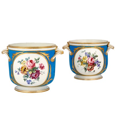 Lot 334 - Sèvres Bleu Celeste and Gilt-Decorated...