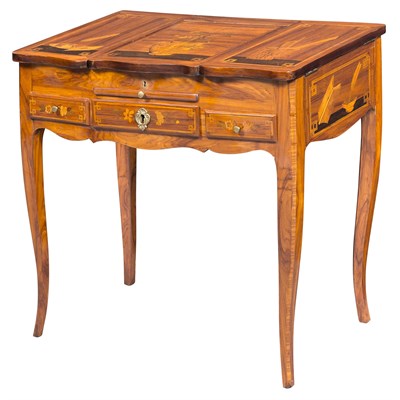 Lot 326 - Louis XV Tulipwood and Kingwood Marquetry...