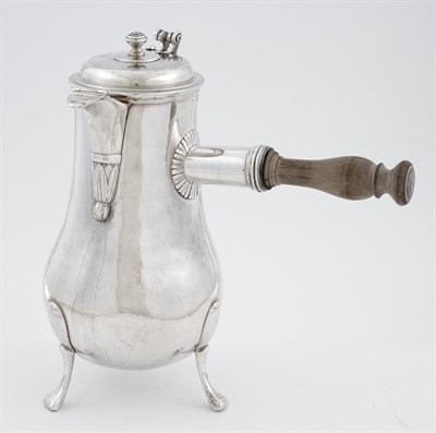 Lot 203 - Louis XV Silver Chocolate Pot Paris, 1717-1722...