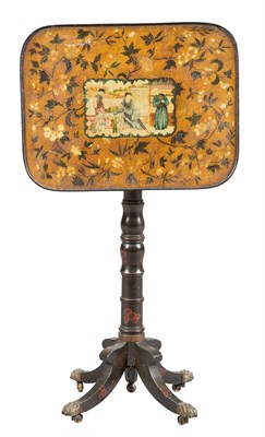 Lot 293 - George IV Polychrome-Decorated Papier-Mâché...