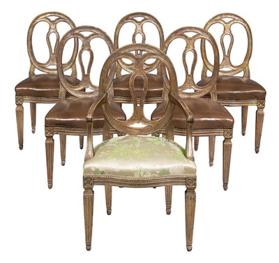 Lot 410 - Set of Six Italian Neoclassical Style...