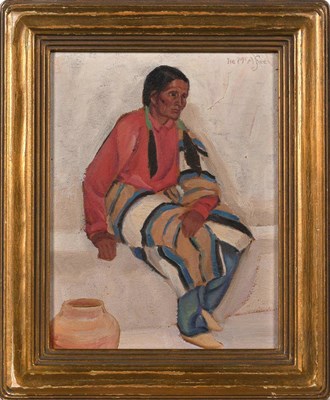 Lot 1060 - Ila McAfee American, 1897-1995 White Horse...
