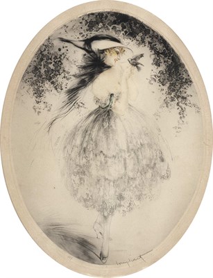 Lot 85 - Louis Icart (1880-1950) FAVORITE; BLACK BOWS;...