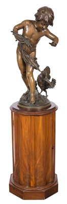 Lot 233 - French Patinated Bronze Figure of a Young Boy...