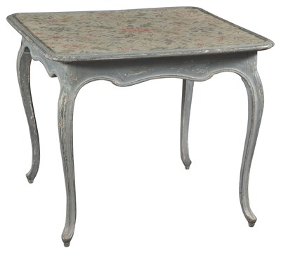 Lot 531 - Swedish Rococo Style Painted Card Table with...