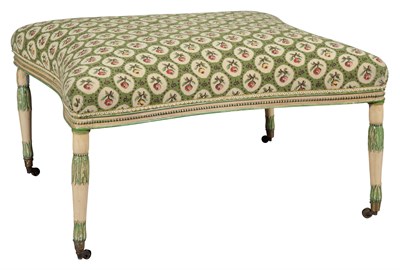 Lot 1309 - George III Needlework-Upholstered Painted...
