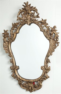 Lot 1420 - Italian Rococo Style Silvered Wood Mirror...