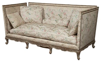 Lot 1133 - Louis XV Style Silvered Wood Daybed Height 35...