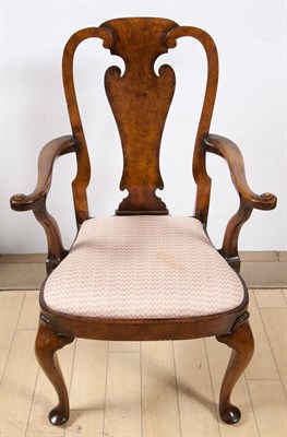 Lot 1164 - Set of Eight George II Style Walnut Dining...