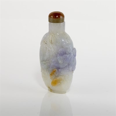 Lot 1174 - Chinese Jadeite Snuff Bottle Height 2 1/8 inches.