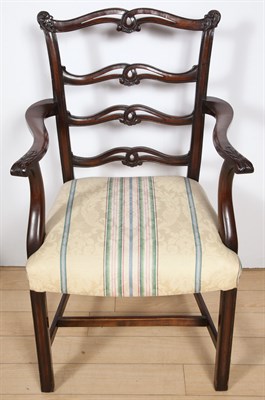 Lot 1169 - Set of Eight George III Style Mahogany...