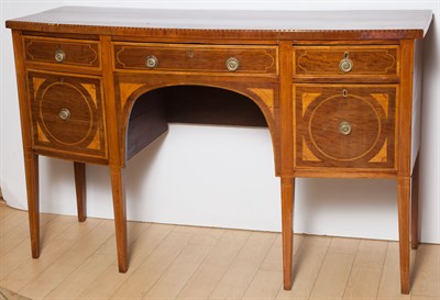 Lot 1171 - George III Satinwood Inlaid Mahogany Sideboard...