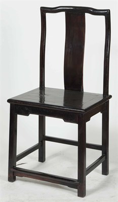 Lot 1182 - Pair of Chinese Painted Hardwood Side Chairs...