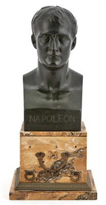Lot 1331 - Dark Green Patinated Bronze Bust of Napoleon...
