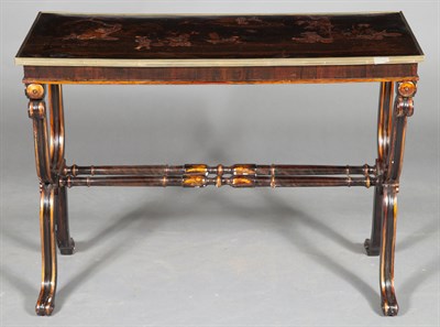 Lot 1195 - Regency Japanned, Rosewood-Grained and...