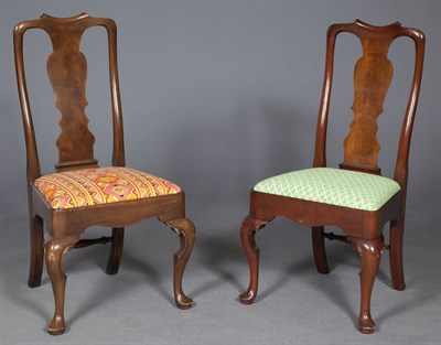 Lot 132 - Set of Eight Queen Anne Style Mahogany Dining...