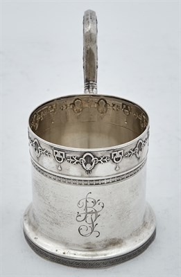 Lot 126 - Russian Silver Tea Glass Holder Maker's Mark...
