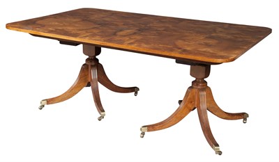 Lot 195 - George IV Style Burrwood Double-Pedestal...