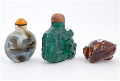 Lot 8 - Three Chinese Snuff Bottles