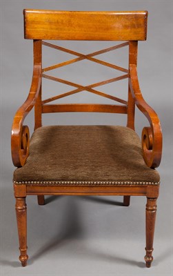 Lot 1387 - Set of Eight Regency Style Beechwood Dining...