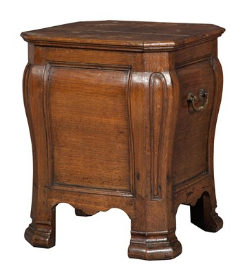 Lot 1319 - French Oak Stool With hinged lid. Height 19...