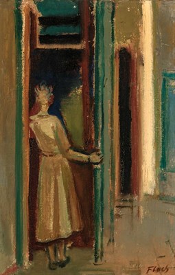 Lot 60 - Josef Floch Austrian, 1895-1977 Girl in...