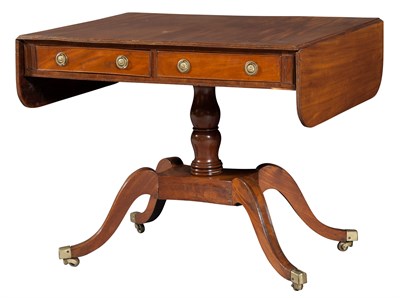 Lot 1409 - George IV Mahogany Sofa Table Height 29 inches,...