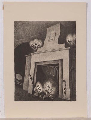 Lot 1105 - Wanda Gág FIREPLACE (WINNAN 79) Lithograph,...