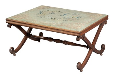 Lot 367 - George IV Rosewood and Needlework-Upholstered...