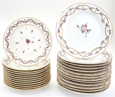 Lot 368 - Set of Twelve Lebon Halley Paris Porcelain...