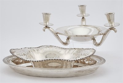 Lot 1228 - Group of Three American Sterling Silver Table...