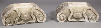 Lot 1424 - Pair of Composition Capitals; Together with a...