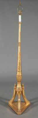 Lot 1431 - Neoclassical Style Giltwood Floor Lamp Height...