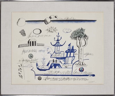 Lot 1110 - Saul Steinberg (1914-1999) BLUE PAGODA 2...