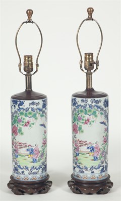 Lot 1299 - Pair of Chinese Porcelain Vases