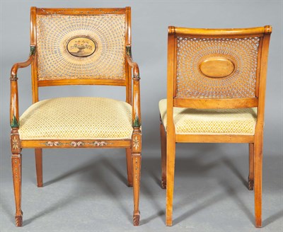 Lot 397 - Set of Twelve Edwardian Style Painted...